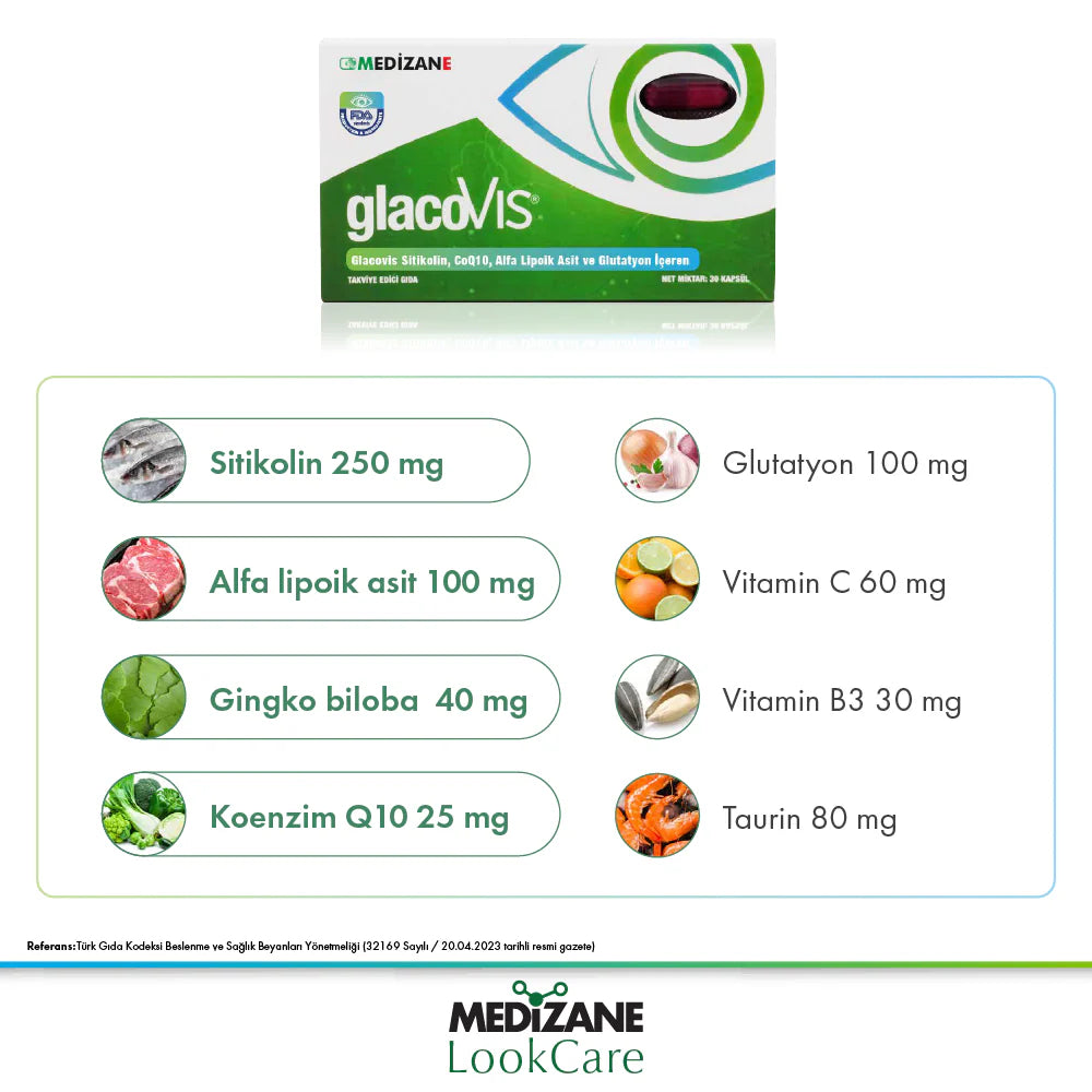 GlacoVIS Citicoline 2'li Kutu